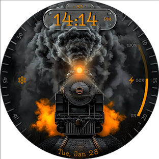Train 3D Animated Watch Face
